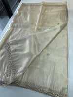 Tissue Organza party wear saree/PE92