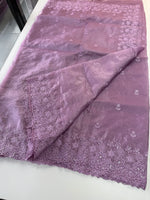 Crushed crape saree/ CW140