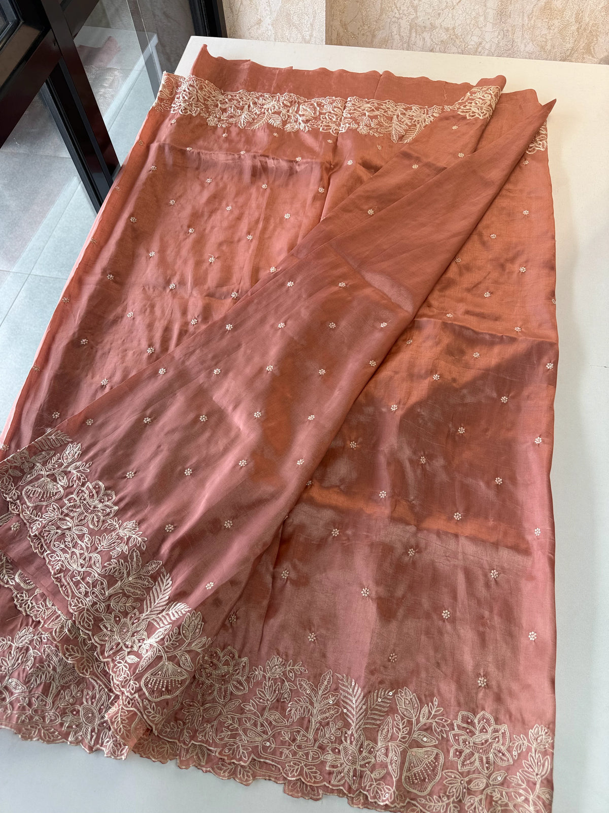 Satin Organza Saree/S114