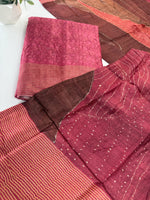 Muslin Chanderi unstitched salwar set / Nc151