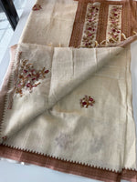 Tissue Linen Saree/ KM4080