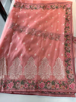 Crushed crape saree /SC222