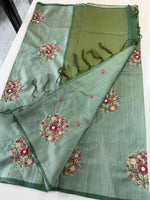 Chanderi blended saree/ KK35