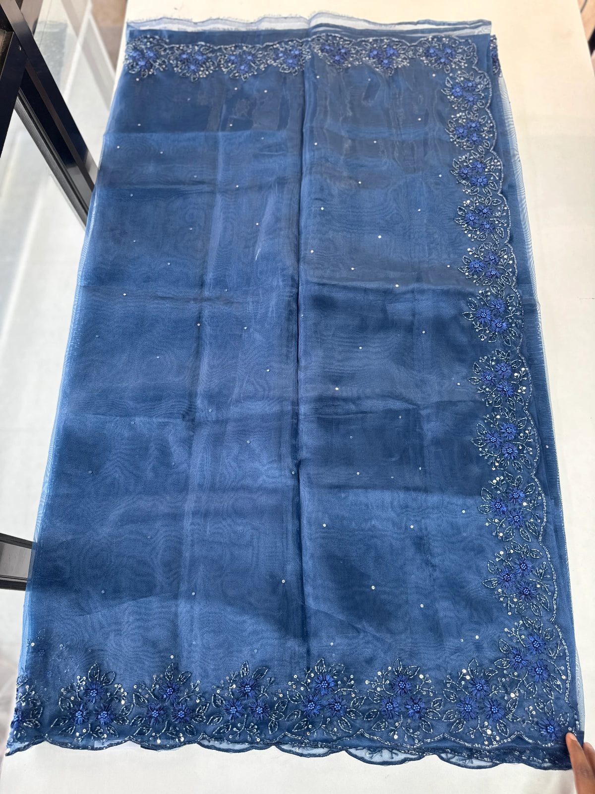 Glass Organza Saree/ HW23