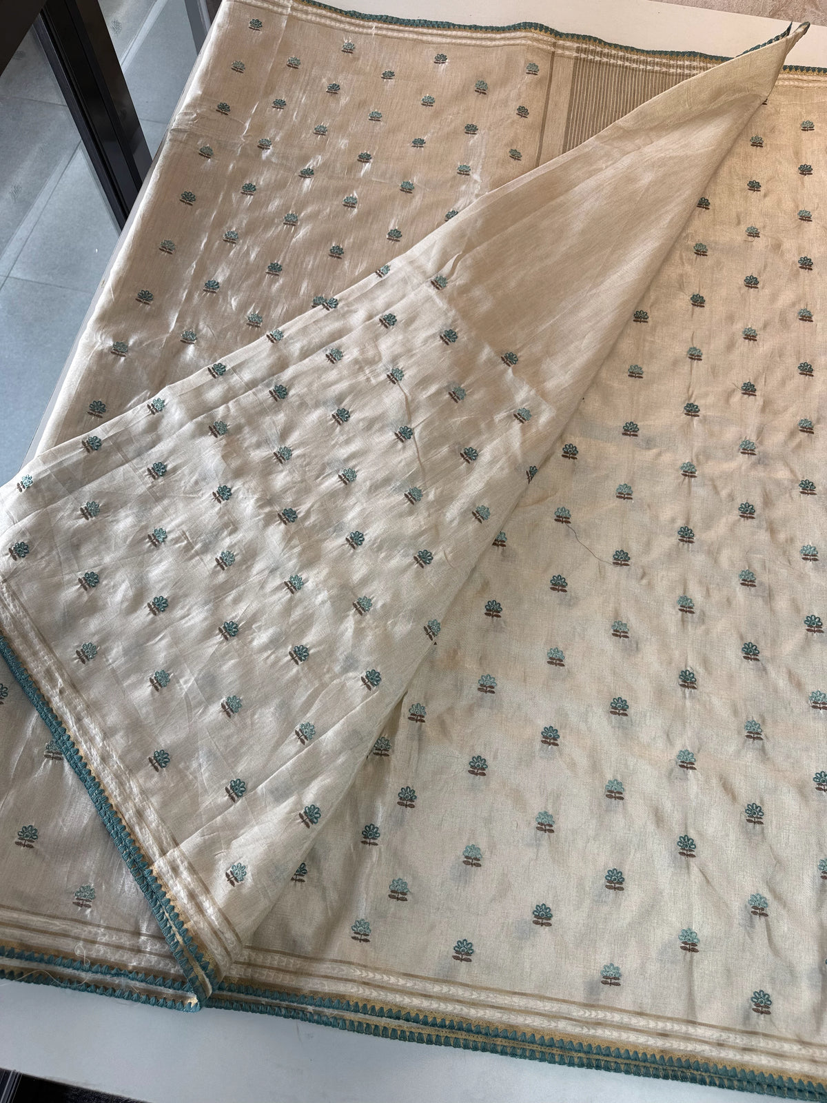 Semi Tussar Saree/ Fc35