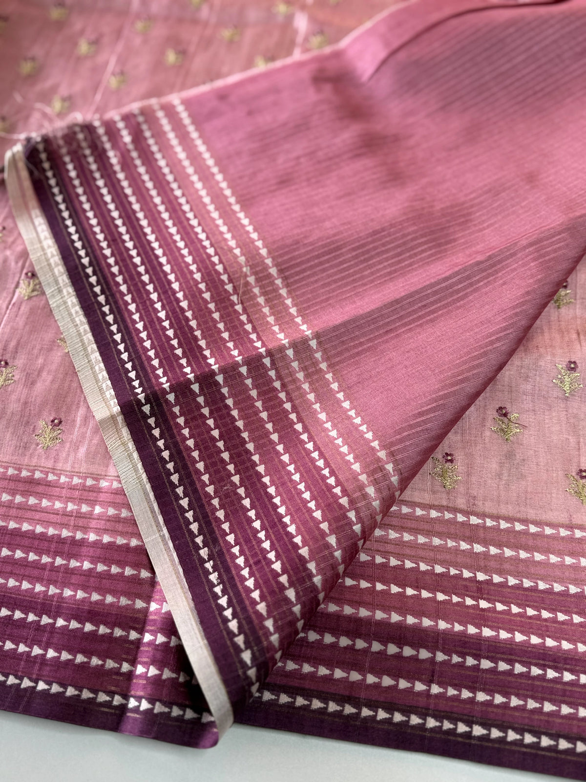 Soft seminTussar Silk Saree /MD373