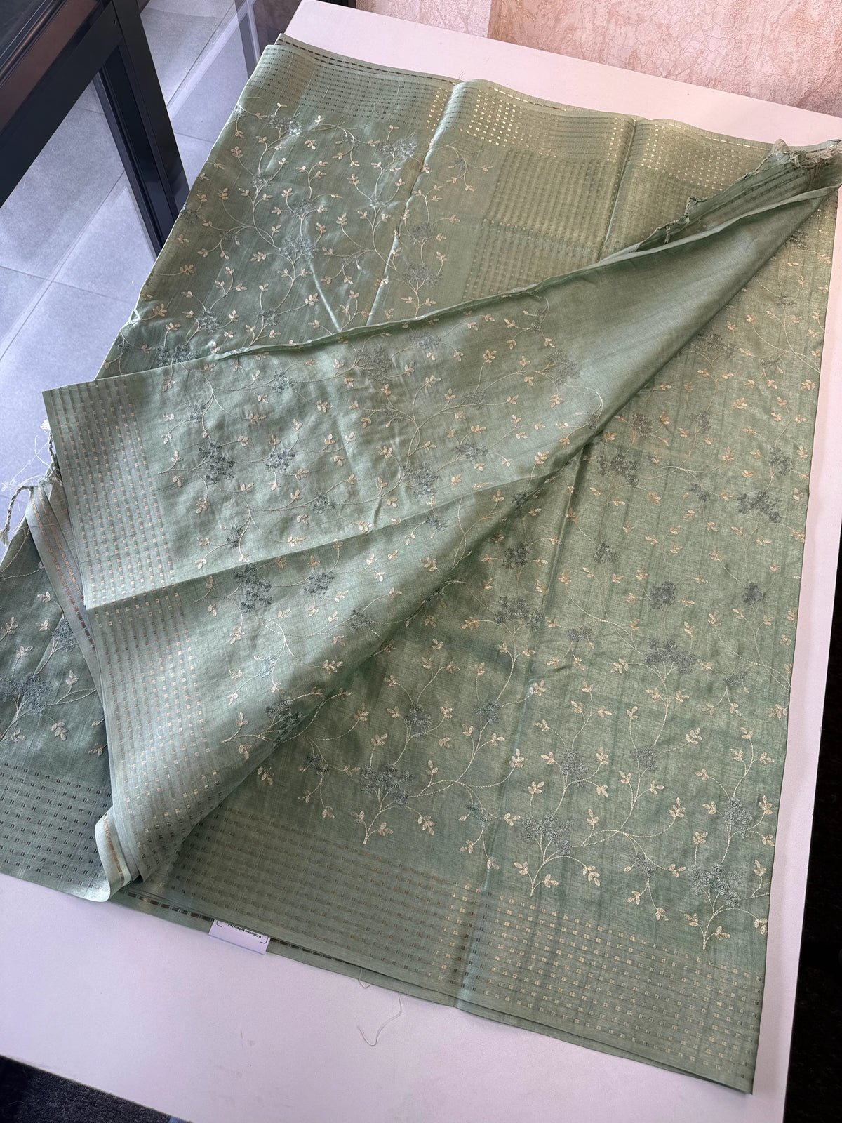 Soft semi Tussar silk saree / MD369