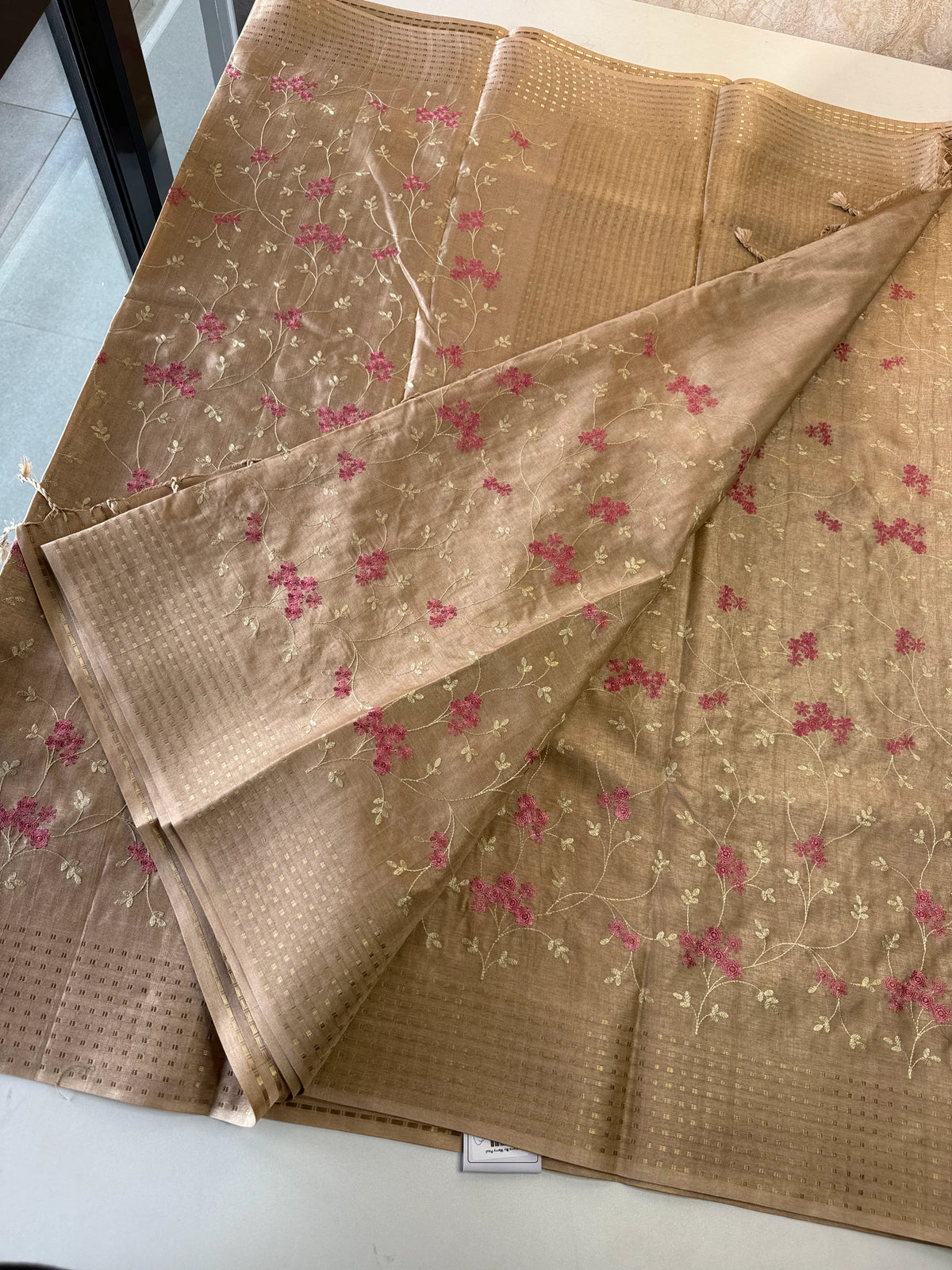 Soft semi Tussar silk saree / MD369