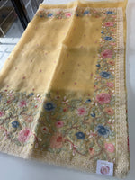 Glass Organza Saree/ 155A