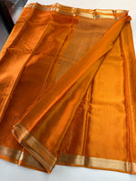 Chinon satin saree/VCD55
