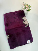 Glass Organza Saree/ KB24