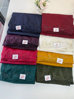 Crushed crape saree/HW324