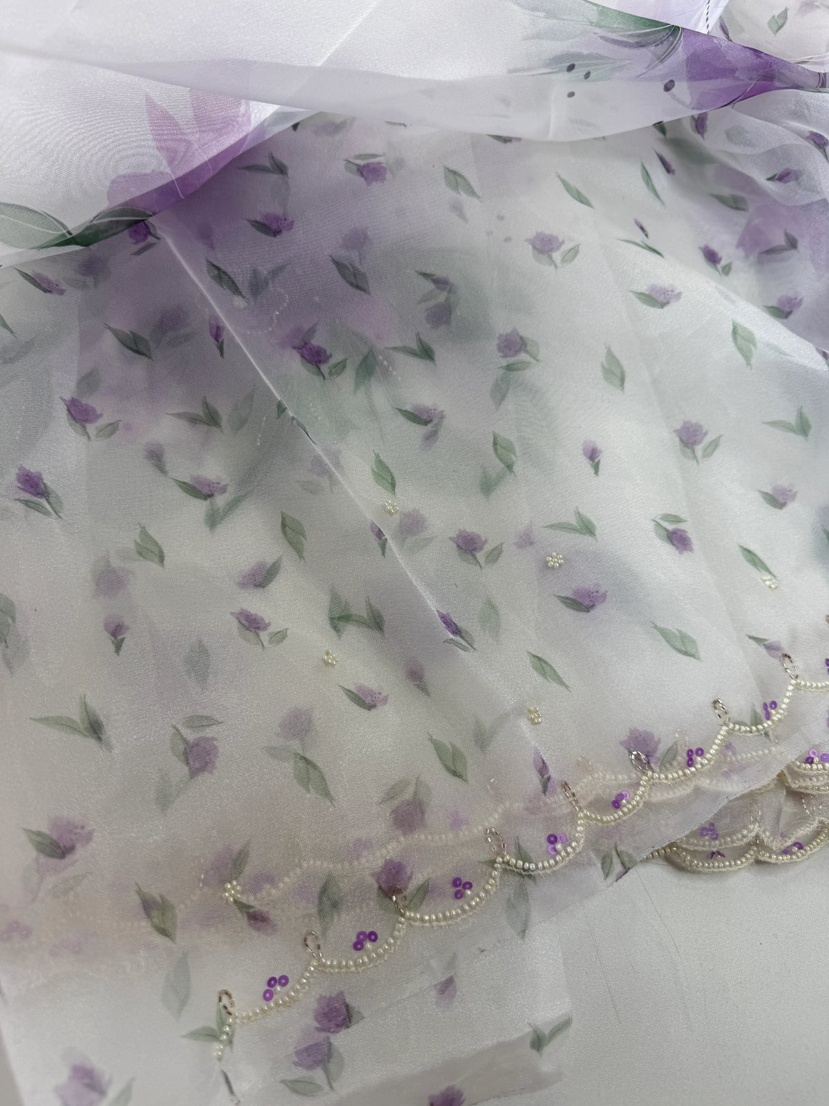 Glass organza Saree/5410