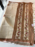 Tissue Linen Saree/ KM4080