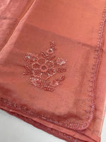 Fancy crushed Organza Saree/ HW490