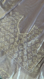 Satin organza saree/ 5509