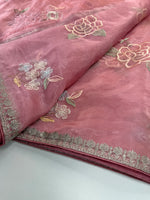 Glass Organza Saree/ 155L