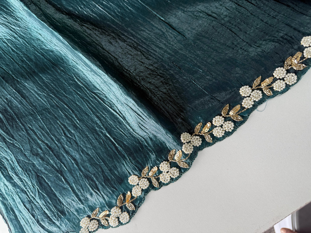 Crushed Organza Saree/AP2947