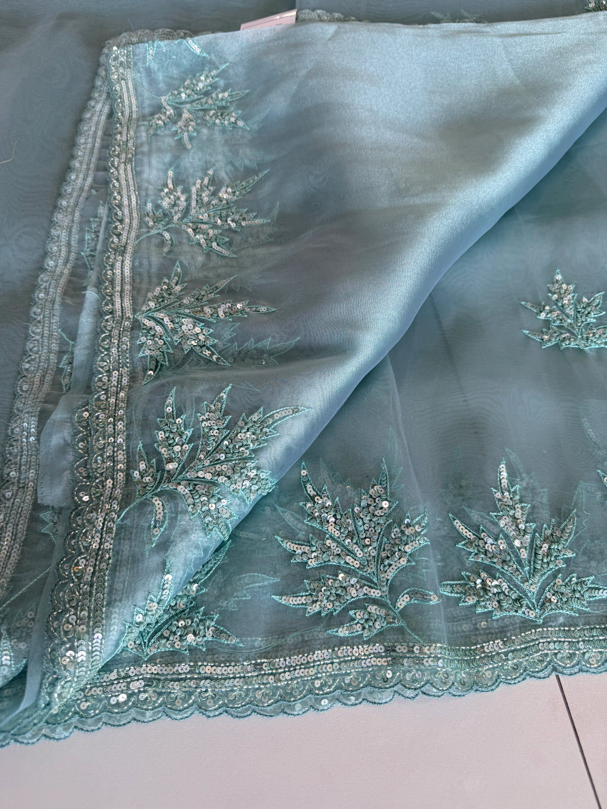 Glass Organza Saree/SP86
