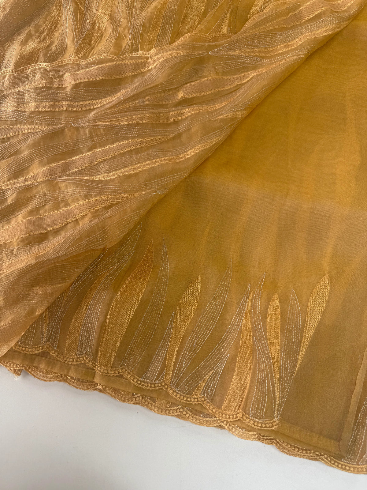 Shimmer Georgette(organza blend )Saree / CW349