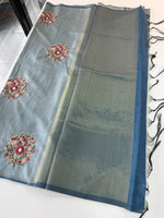 Chanderi blended saree/ KK35