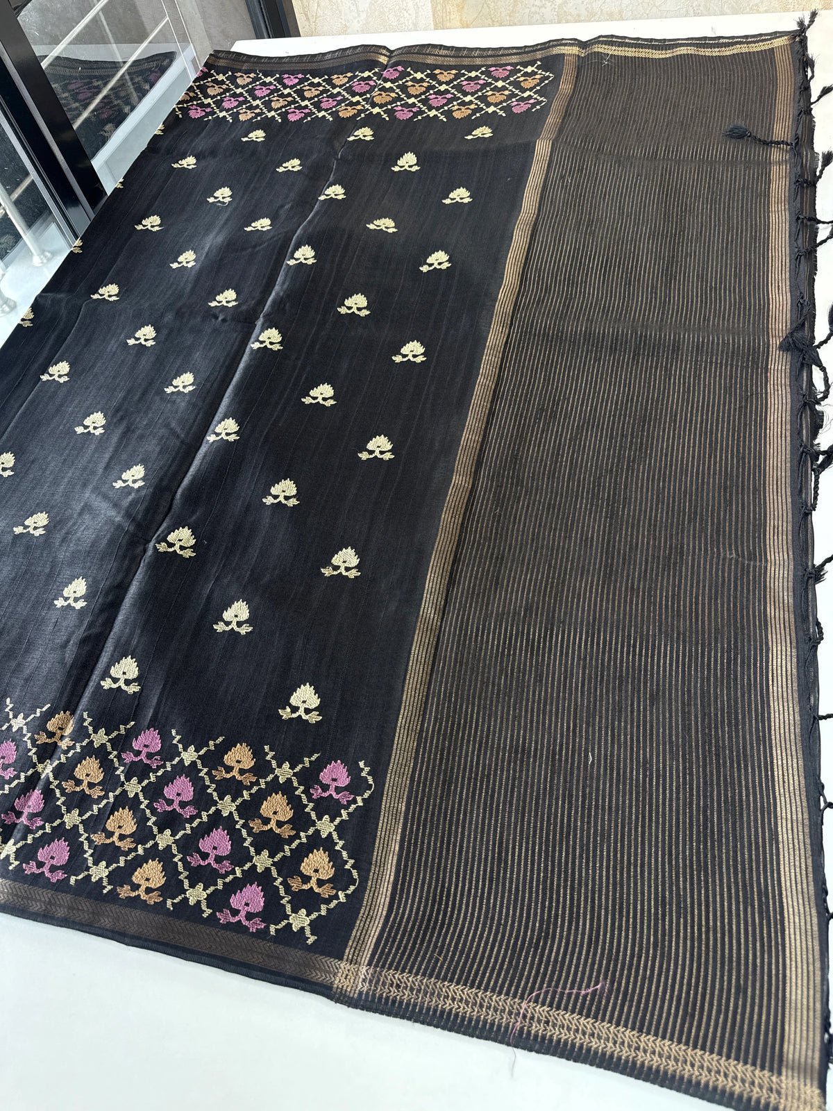 Soft semi Tussar saree/DP385