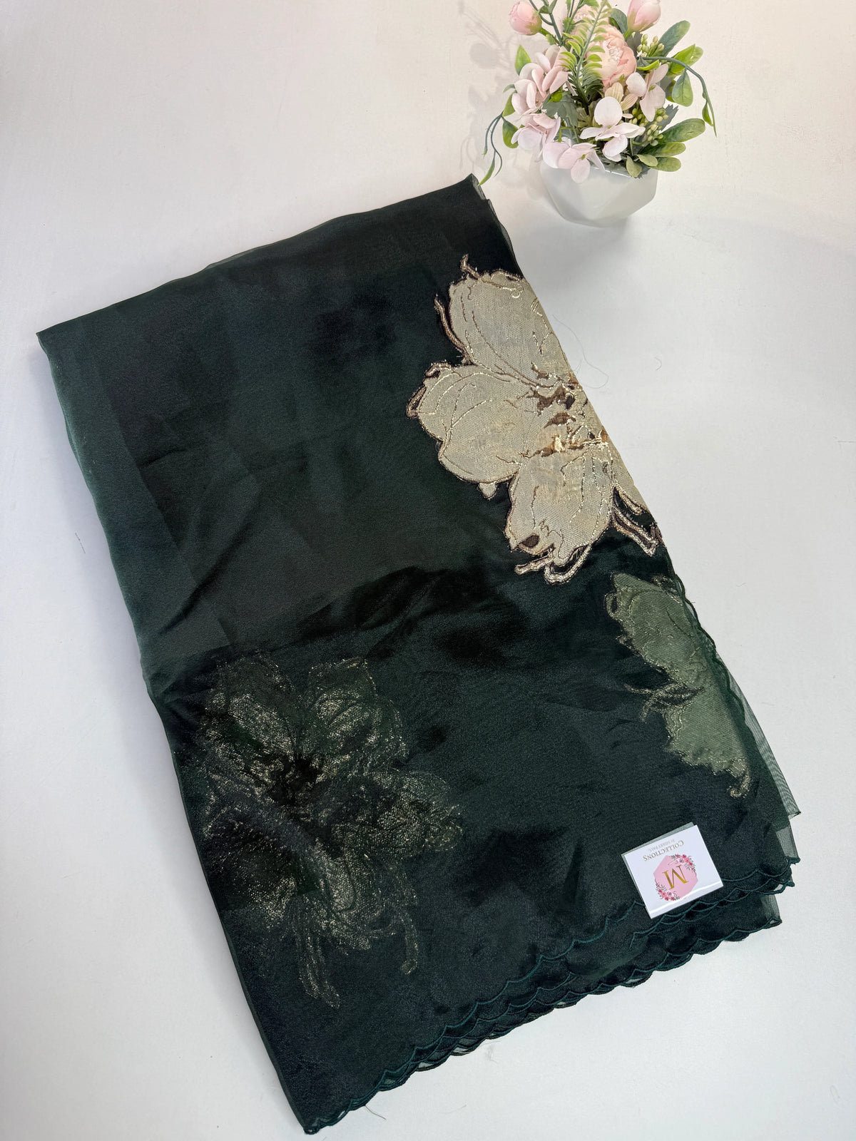 Glass Organza Saree/ KB24