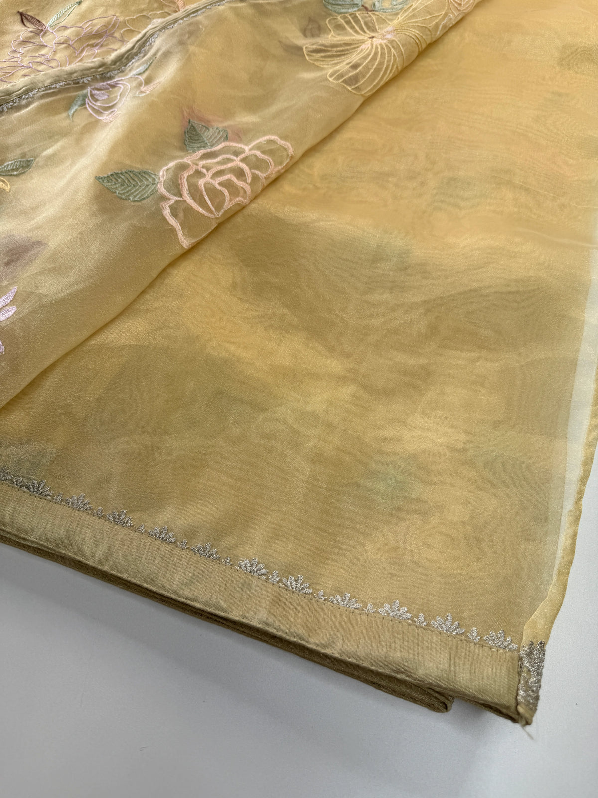 Glass Organza Saree/ 155L
