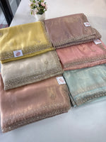 Tissue Organza party wear saree/PE92