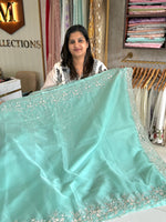 Soft Organza party wear saree/ HM115