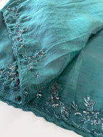 Crushed crape saree/HW324