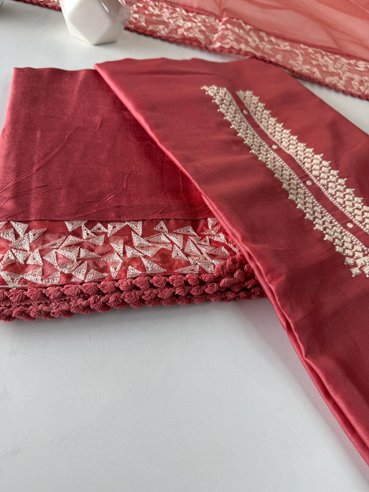 Chanderi Silk unstitched salwar set/NC119