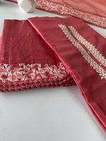 Chanderi Silk unstitched salwar set/NC119