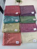 Fancy crushed Organza Saree/ HW490
