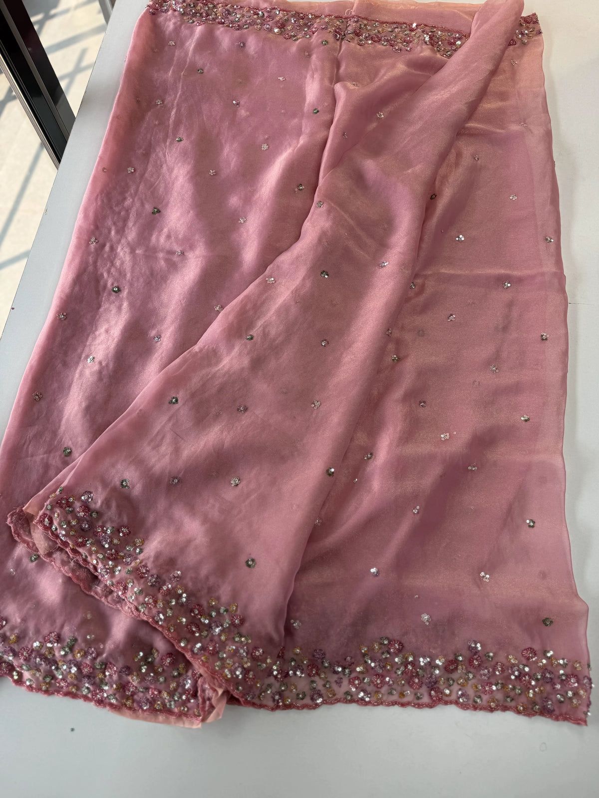 Shimmer Georgette Saree/J3577