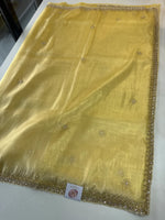 Tissue Organza party wear saree/PE92