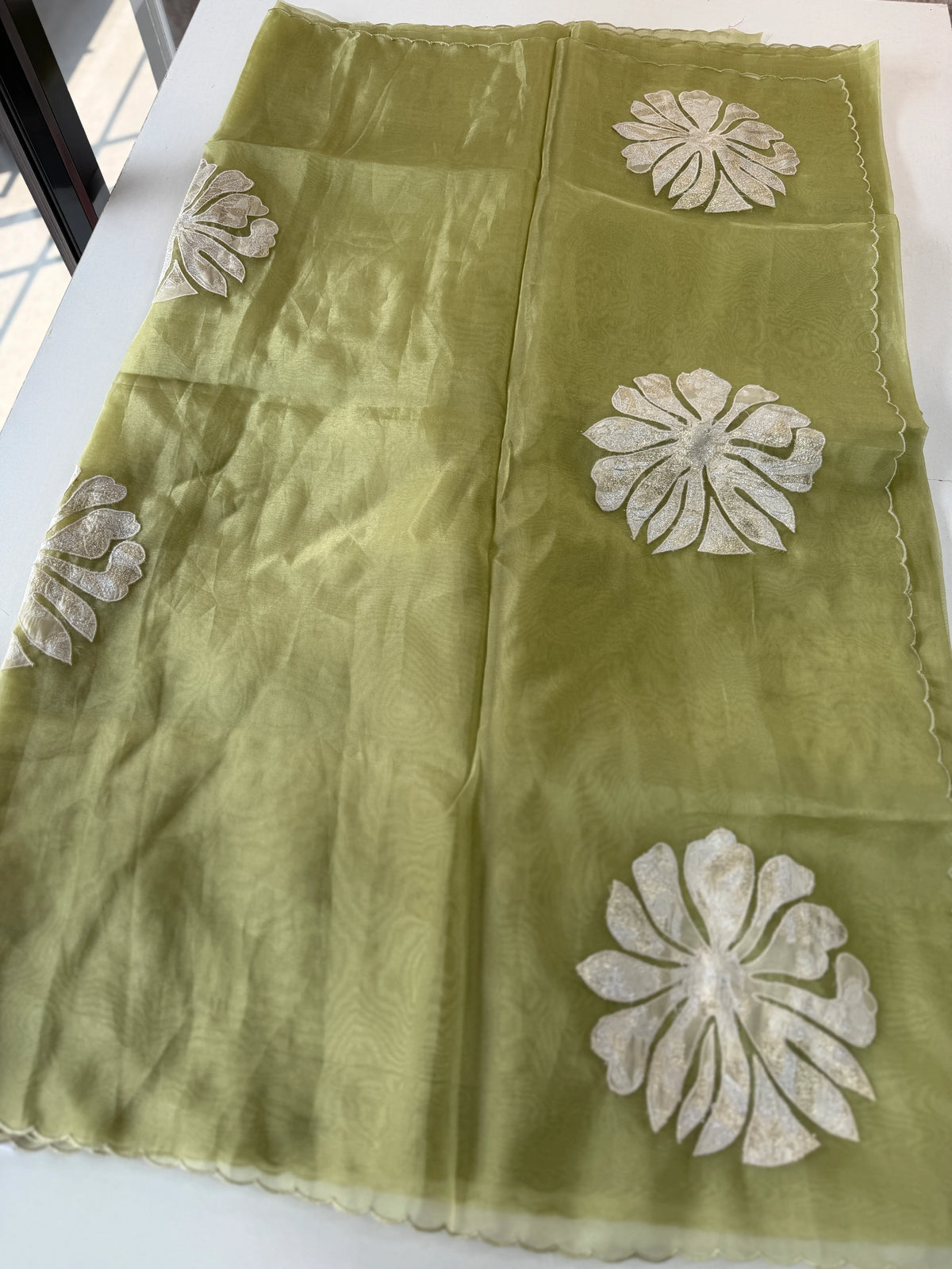 Glass Organza Saree/ LK35