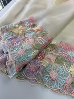 Glass organza Saree/ 155G