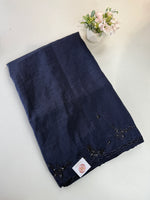 Crushed crape saree/HW324