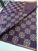 Soft semi Tussar saree/D236