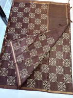 Soft semi Tussar saree/D236