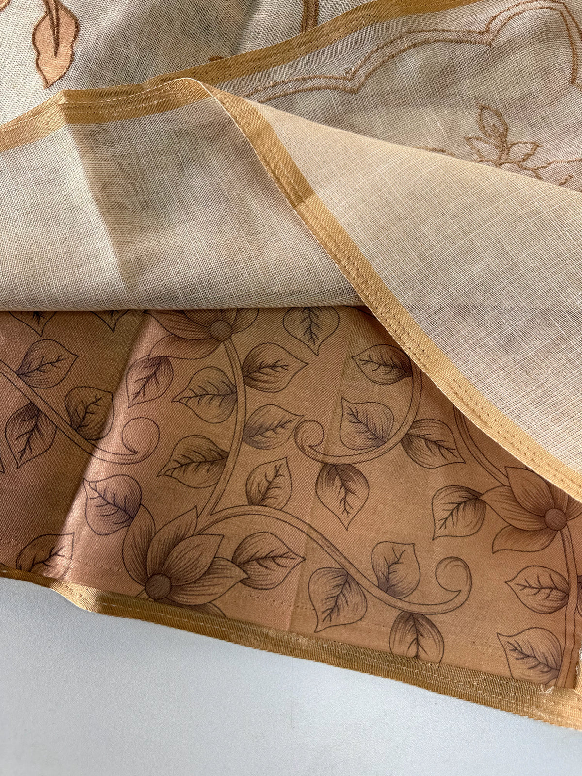 Tissue linen blend saree /SR580