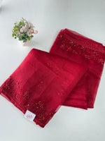 Crushed Tissue Saree /MW062