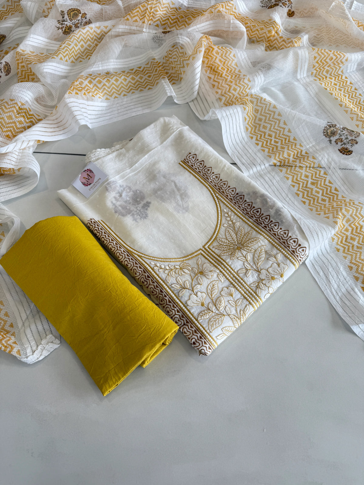 Cotton unstitched salwar set / NC186