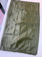 Crushed crape saree/HW324