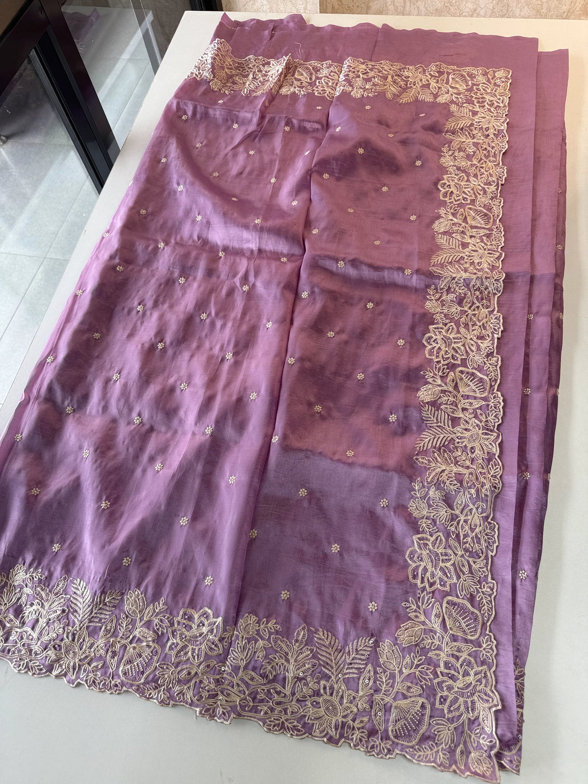 Satin Organza Saree/S114