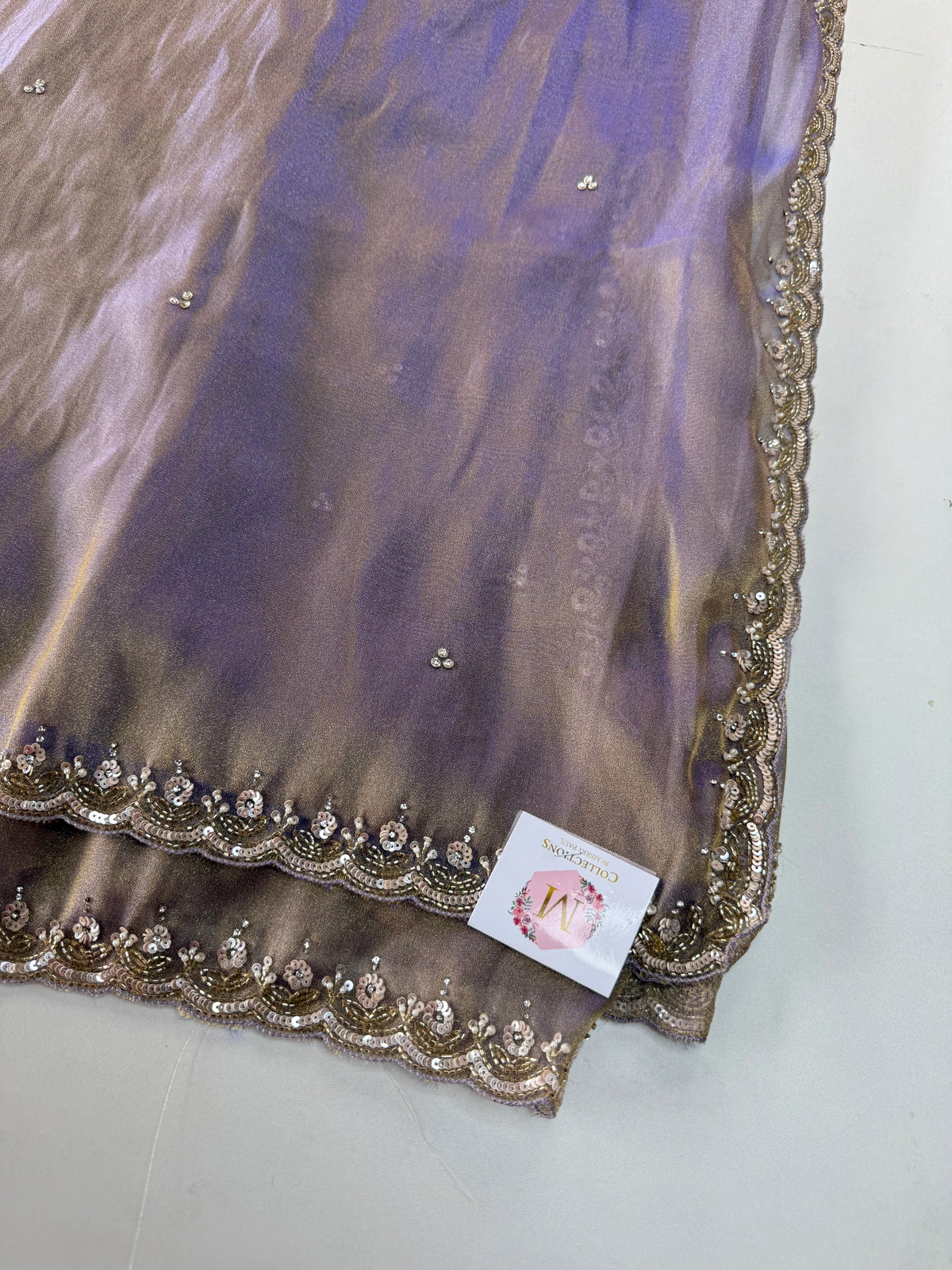 Tissue Georgette Saree/ 9116