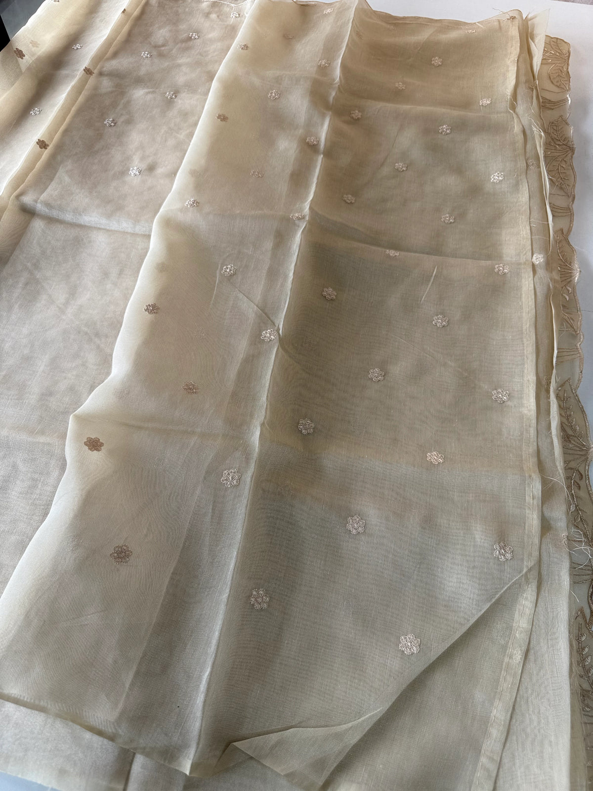 Chanderi Tissue Blend saree/ RF54