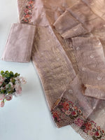 Crushed organza salwar set /US184