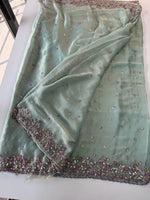 Shimmer Georgette Saree/J3577